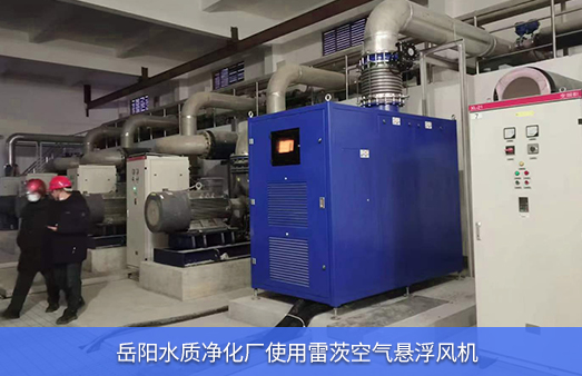 岳陽(yáng)水質(zhì)凈化廠(chǎng)使用兩臺雷茨空氣懸浮鼓風(fēng)機