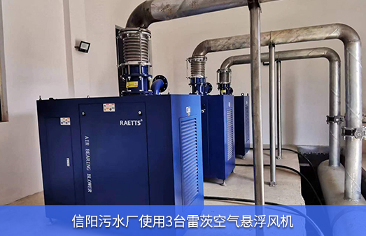 信陽(yáng)污水廠(chǎng)3臺75KW空氣懸浮風(fēng)機
