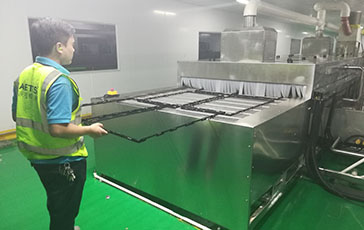 雷茨風(fēng)機為客戶(hù)的朋友解決電視機膠框吹干案例